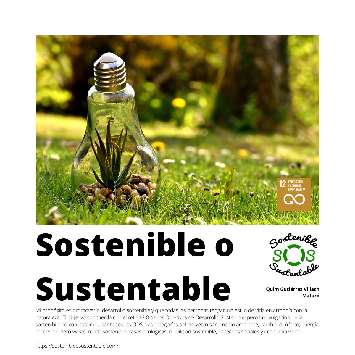 Sostenible o sustentable @sostenibleo